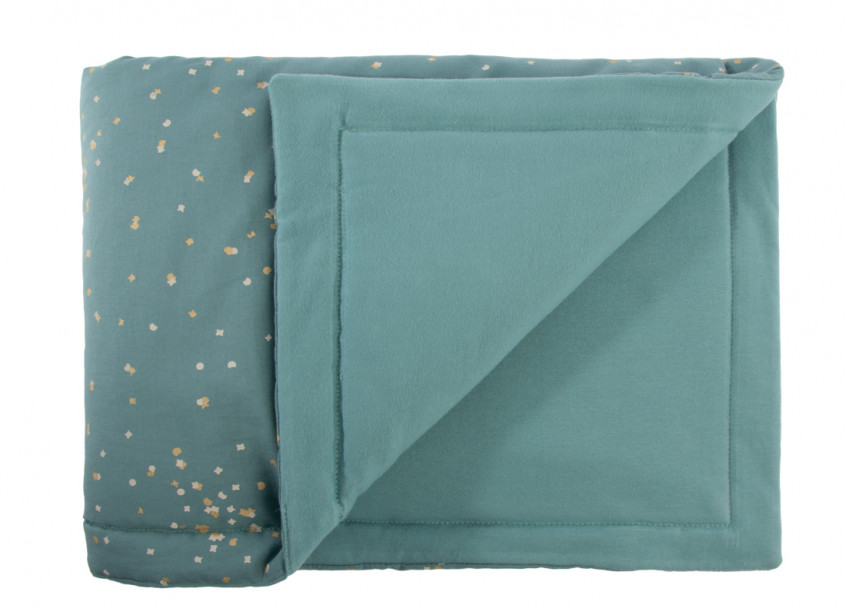 laponia-blanket-couverture gold-confetti-magic-green